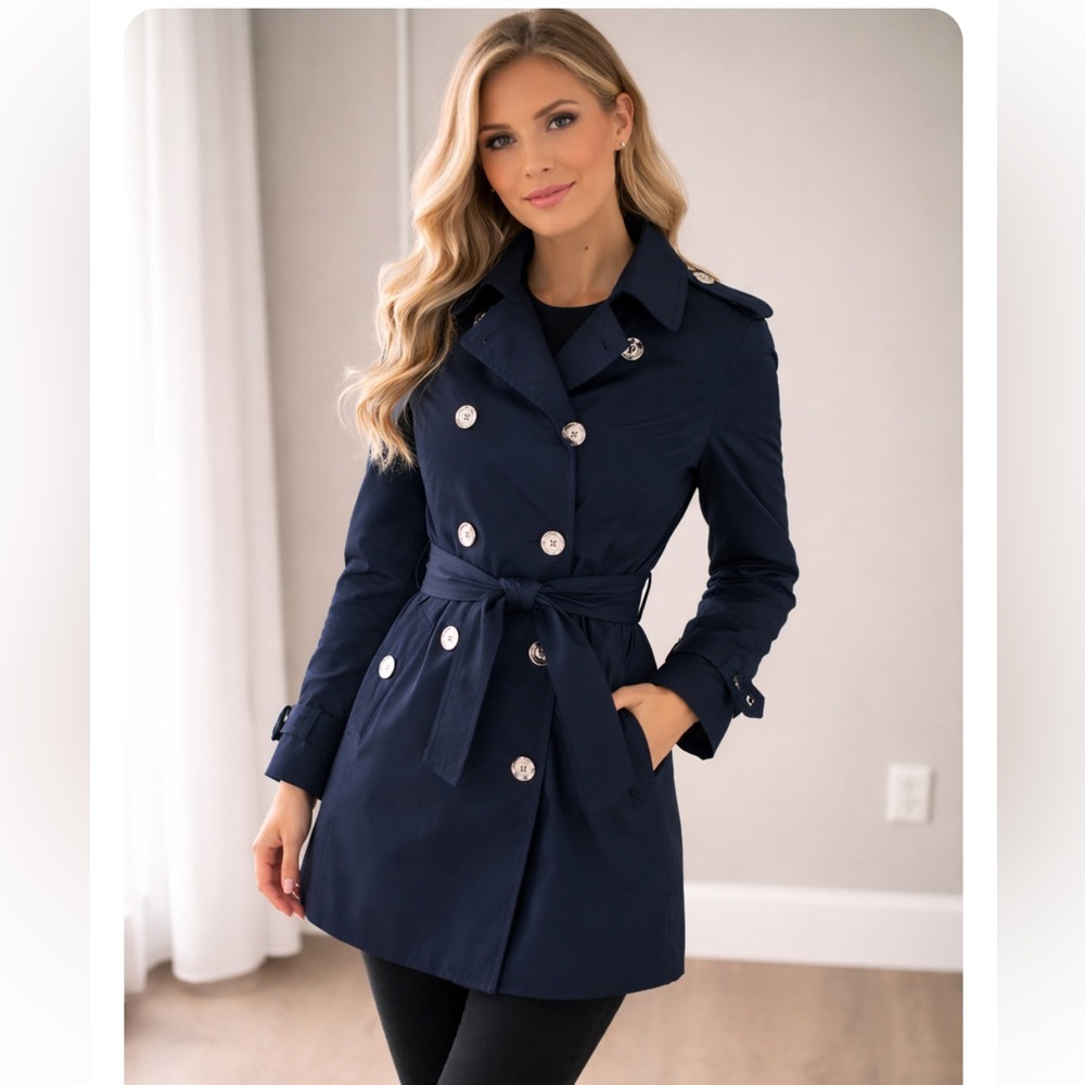 Authentic coach dark navy Trench 🆑